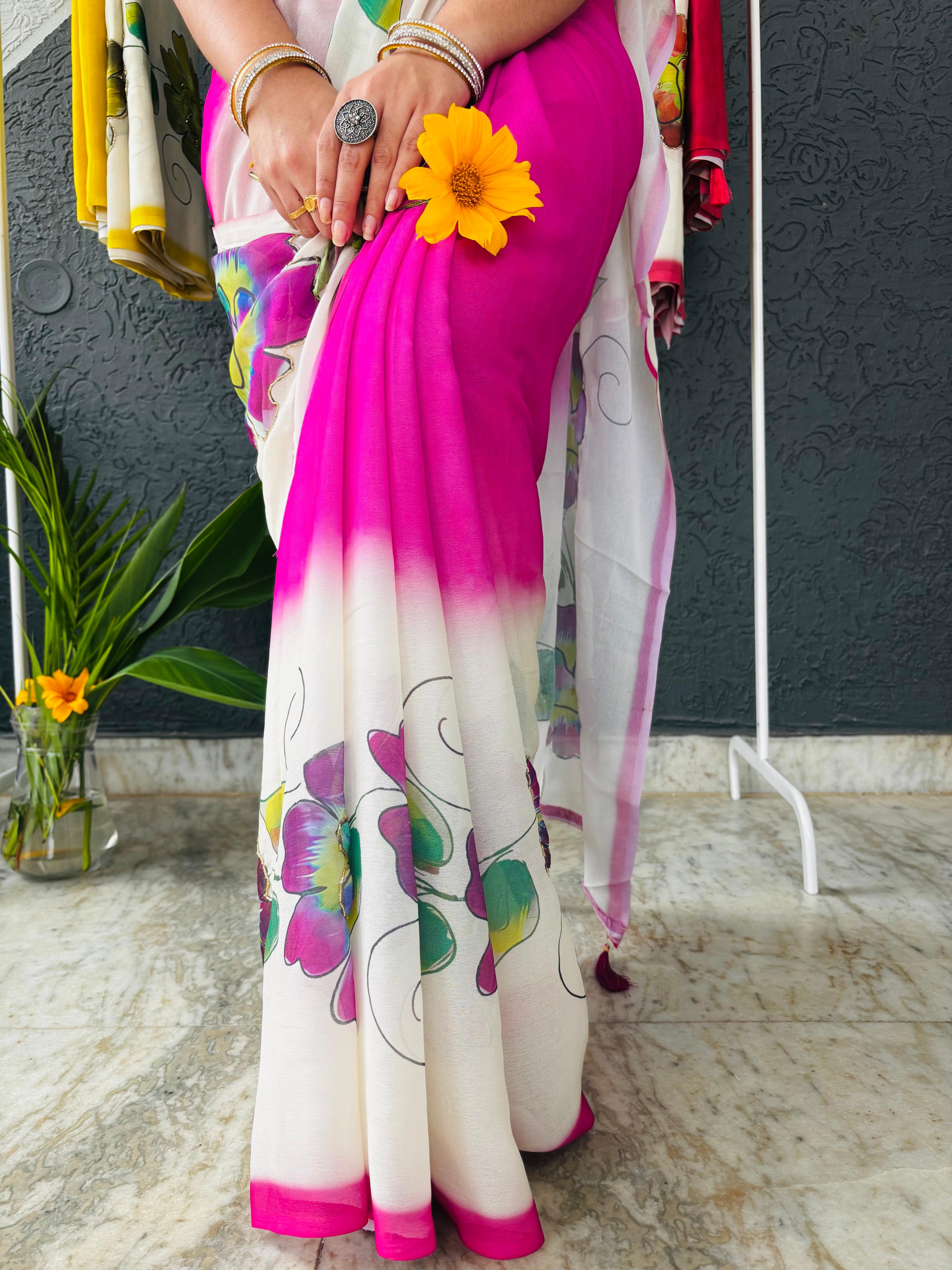 Embroidered Georgette